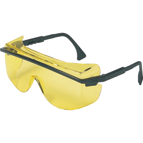 Lunettes de s&eacute;curit&eacute; Uvex Astrospec OTG 3001, Lentille Ambr&eacute;e, Anti-&eacute;gratignures, ANSI Z87+/R&eacute;pond ou surpasse la norme CSA Z94.3 NRZ Safety Inc.