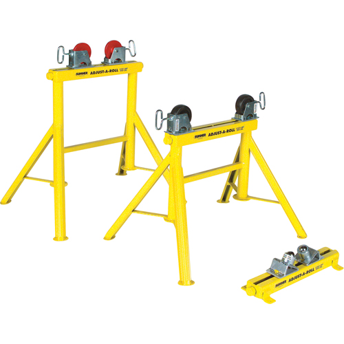 Adjust-A-Rolls&reg; Stand, 1000 lbs. Load Capacity, 36" Pipe Capacity NRZ Safety Inc.