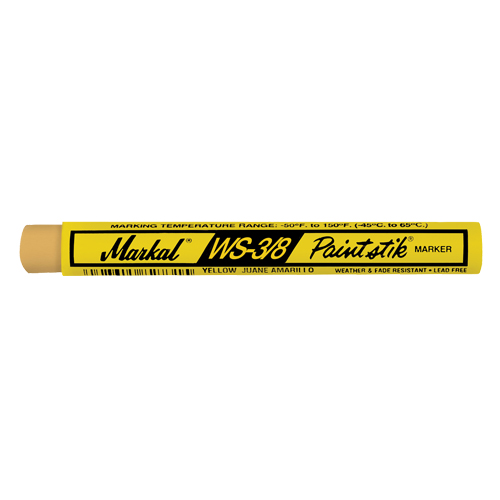 WS-3/8 Paintstik&reg; Paint Marker, Solid Stick, Yellow NRZ Safety Inc.
