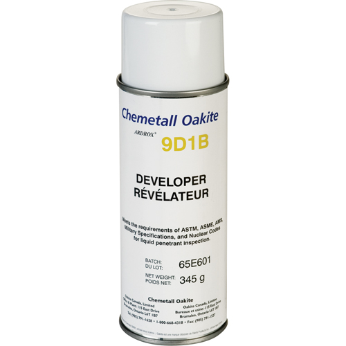 9D1B Non-Aqueous Developers, Aerosol Can NRZ Safety Inc.