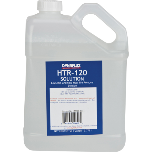 Solution douce pour le syst&egrave;me d'&eacute;limination de la coloration thermique HTR-121 , Cruche NRZ Safety Inc.