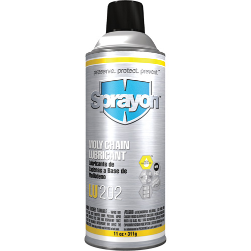 LU202 Moly Chain Lubricant, Aerosol Can NRZ Safety Inc.