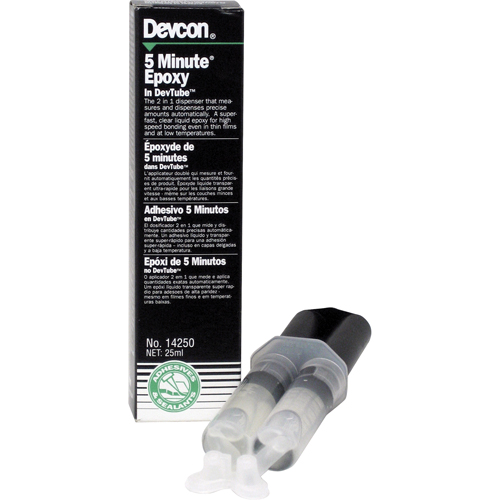 5-Minute Adhesive, 25 ml, Dual Cartridge, Two-Part, Clear NRZ Safety Inc.