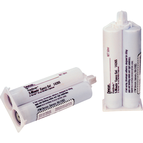 5-Minute Adhesive, 50 ml, Dual Cartridge, Two-Part, Clear NRZ Safety Inc.