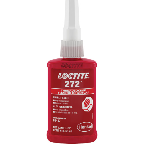 Compos&eacute; de blocage 272 temp&eacute;rature &eacute;lev&eacute;e, Rouge, &eacute;lev&eacute;, 50 ml, Bouteille NRZ Safety Inc.