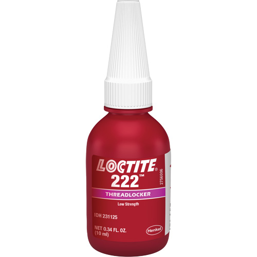 Threadlocker 222 Small Screw, Purple, Low, 10 ml, Bottle NRZ Safety Inc.