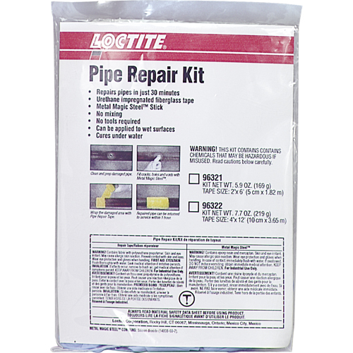 Pipe Repair Kits, Tape, 2" x 6', -17.7° C - 121° C/0° F - 250° F NRZ Safety Inc.