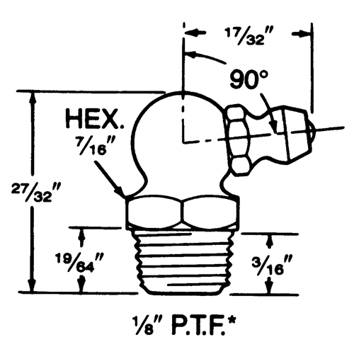 Fitting, 1/8" Thread NRZ Safety Inc.