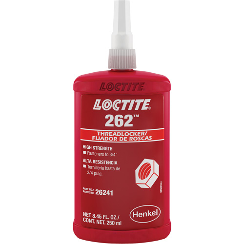 Compos&eacute; de blocage 262, Rouge, &eacute;lev&eacute;, 250 ml, Bouteille NRZ Safety Inc.