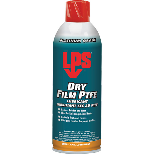 Dry Film PTFE Lubricant, Aerosol Can, 16 oz. NRZ Safety Inc.