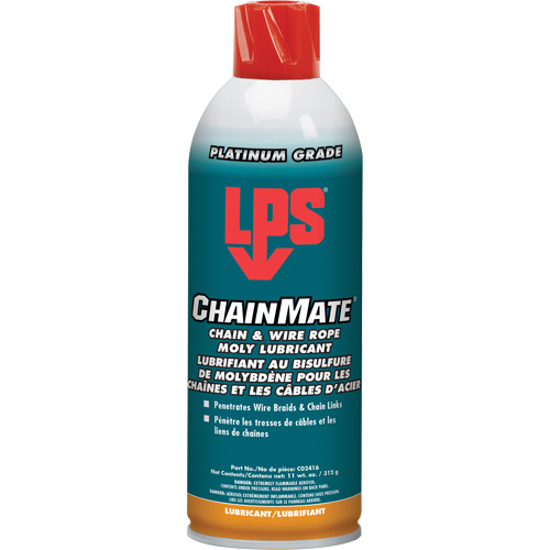 Lubrifiant pour chaînes & c&acirc;bles m&eacute;talliques Chainmate, Canette a&eacute;rosol NRZ Safety Inc.