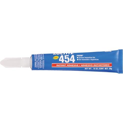 Gel adh&eacute;sif instantan&eacute; Prism 454, Transparent, Tube, 20 g NRZ Safety Inc.