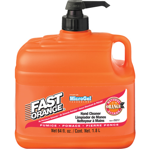Hand Cleaner, Pumice, 1.89 L, Pump Bottle, Orange NRZ Safety Inc.