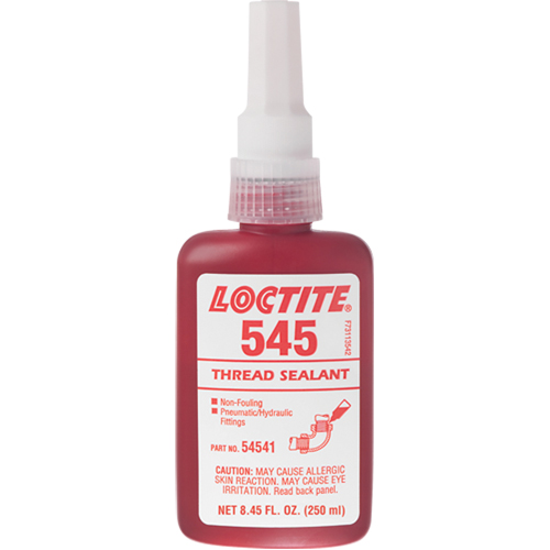 Thread Sealant 545 Hydraulic/Pneumatic Sealant, Bottle, 250 ml, -54° C - 121° C/-65° F - 250° F NRZ Safety Inc.
