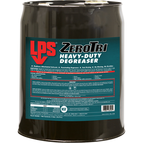 ZeroTri&reg; Heavy-Duty Degreaser, Pail NRZ Safety Inc.