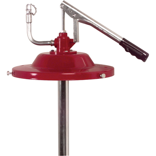 Pompes pour lubrification manuelle - Pompes &agrave; pression d&eacute;bit-volume, Zinc, 1 lb/6 courses, Pour barils de 5 gal. NRZ Safety Inc.