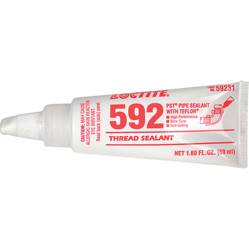 Thread Sealant 592 PST Slow Cure, Tube, 250 ml, -53.88° C - 204° C/-65° F - 400° F NRZ Safety Inc.
