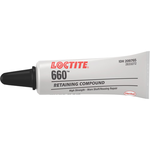 Quick Metal 660 Press Fit Repair Retaining Compound, 6 ml, Tube, Silver NRZ Safety Inc.
