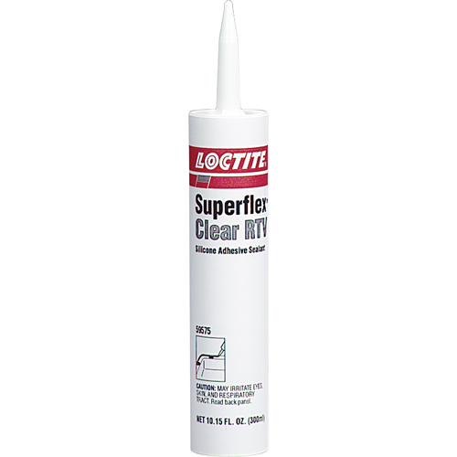 Superflex RTV Silicone Adhesive Sealant, Cartridge, Clear NRZ Safety Inc.