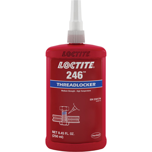 Compos&eacute; de blocage 246 temp&eacute;rature &eacute;lev&eacute;e, Bleu, Moyen, 250 ml, Bouteille NRZ Safety Inc.