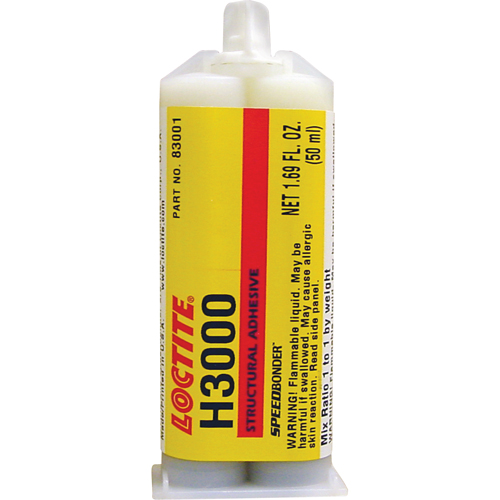 Speedbonder H3000 Structural Adhesive, Two-Part, Dual Cartridge, 76 g., Cream NRZ Safety Inc.