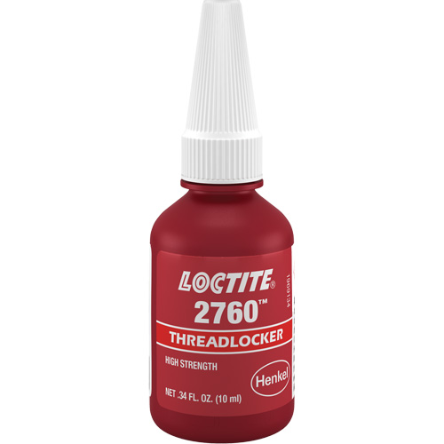 Threadlocker 2760 Instant Adhesive, Red, High, 10 ml, Bottle NRZ Safety Inc.