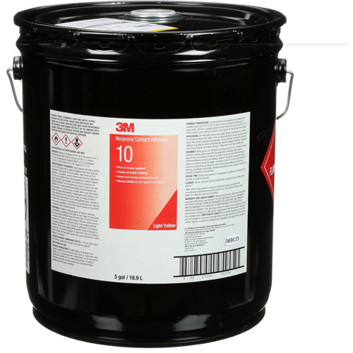 Ten Bond Contact Cement, Pail, 5 gal., Yellow NRZ Safety Inc.