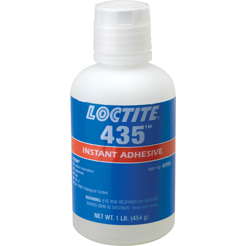 435 Surface Insensitive Instant Adhesive, Clear, Bottle, 454 g NRZ Safety Inc.
