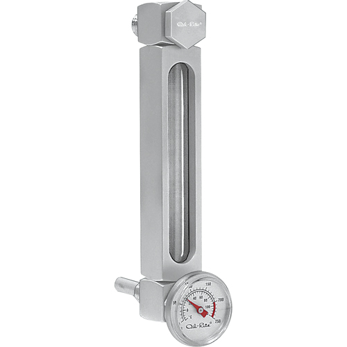 Aluminum Liquid Level Gauge, Threaded, 5" L, 205°F (96.11° C) NRZ Safety Inc.