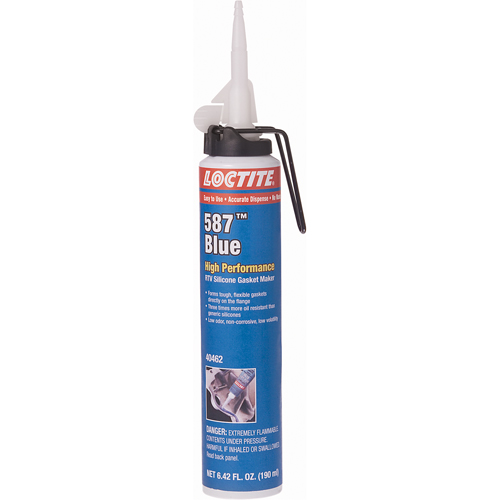 Compos&eacute; &agrave; joints de silicone RTV haute performance 587, Cartouche, Bleu NRZ Safety Inc.