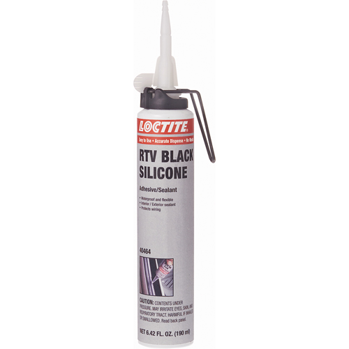 Superflex RTV Silicone Adhesive Sealant, Cartridge, Black NRZ Safety Inc.