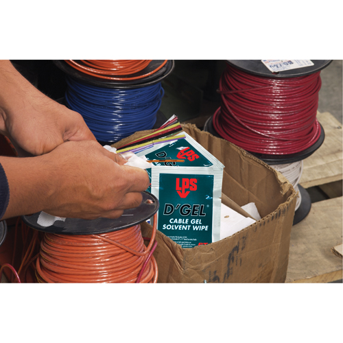 Solvant de gel D'Gel pour c&acirc;bles, Sachets NRZ Safety Inc.