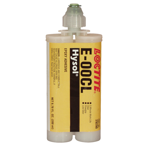 Adh&eacute;sif structurel E-00CL, 200 ml, Cartouche double, Deux composants, Transparent NRZ Safety Inc.