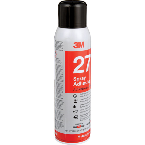 27 Multi-Purpose Spray Adhesive, Clear, Aerosol Can NRZ Safety Inc.