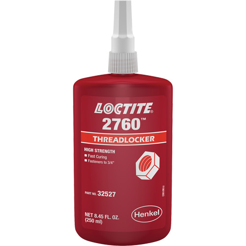 Compos&eacute; de blocage 2760, Rouge, &eacute;lev&eacute;, 250 ml, Bouteille NRZ Safety Inc.