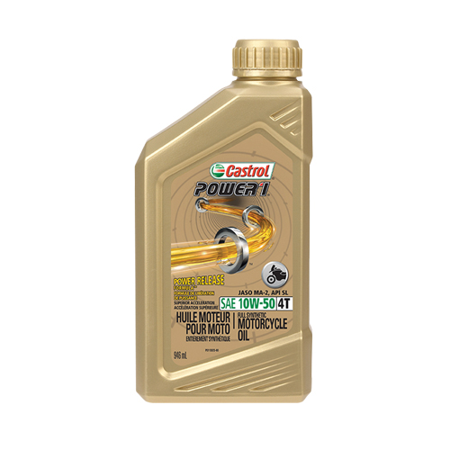 POWER 1&reg; 10W50 Motorcycle Oil, 946 ml, Bottle NRZ Safety Inc.