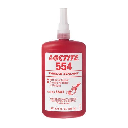 554 Thread Sealant, Bottle, 10 ml, -53.89° C - 148.89° C/-65°F - 300°F NRZ Safety Inc.