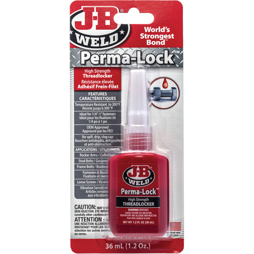 Perma-Lock Threadlocker, Red, High, 36 ml, Bottle NRZ Safety Inc.