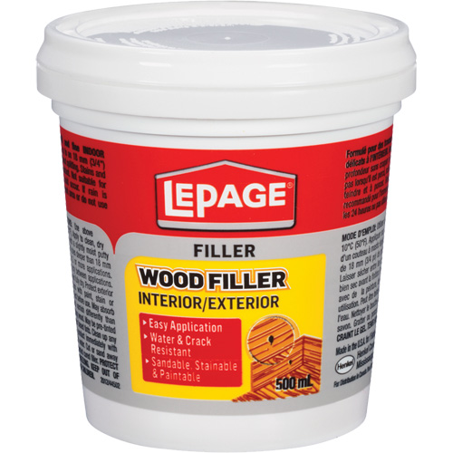 Interior and Exterior Wood Filler, 500 ml NRZ Safety Inc.