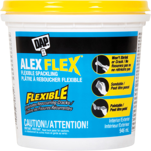 Alex Flex&reg; Flexible Spackling, 946 ml, Plastic Container NRZ Safety Inc.