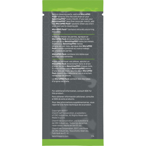 MicroPro Pack&reg; Microbial Cleaning Agent, 0.5 oz., Packet NRZ Safety Inc.