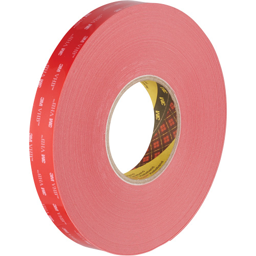 VHB Tape, 32.9 m (108') L x 1117.6 mm (44") W, 0.015 mm, Acrylic NRZ Safety Inc.