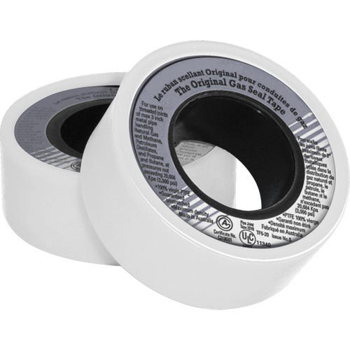 Ruban d'&eacute;tanch&eacute;it&eacute; pour filet en PTFE, 480" lo x 3/4" la, Blanc NRZ Safety Inc.