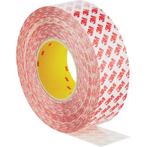 Double-Sided Adhesive Tape, Polyester, 50 mm (1.96") W x 50 m (164') L, 8 mils Thick NRZ Safety Inc.