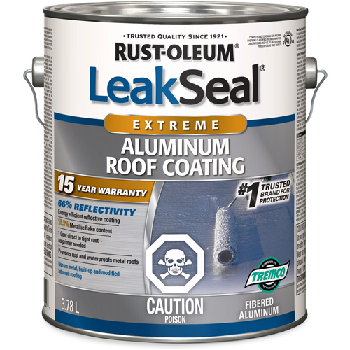 Rev&ecirc;tement de toit en aluminium 15 ans LeakSeal NRZ Safety Inc.