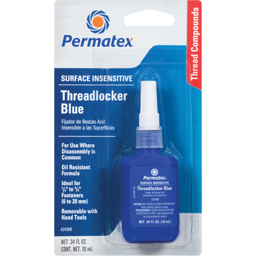 Adh&eacute;sif frein-filet pour toute surface, Bleu, &eacute;lev&eacute;, 10 ml, Bouteille NRZ Safety Inc.