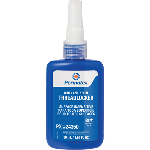 Surface Insensitive Threadlocker, Blue, High, 50 ml, Bottle NRZ Safety Inc.