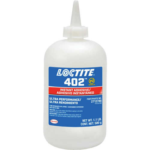402 Instant Adhesive, Clear, Bottle, 500 g NRZ Safety Inc.