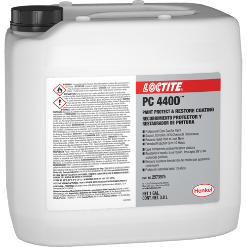 Appr&ecirc;t de protection et de restauration de la peinture PC 4400, 3,8 L, Cruche, Transparent NRZ Safety Inc.