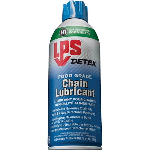 Detex&reg; Food Grade Chain Lubricant, 12 oz./340 g/430 ml, Aerosol Can NRZ Safety Inc.